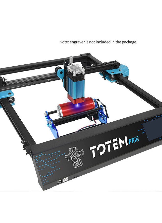 Generic Laser Engraving Roller for Cylindrical Objects with 360° Rotating Engraving Axis 5 Angle Adjustments Engraving Diameter 20mm-80mm Compatible with Totem Laser Engraver  - Image 5