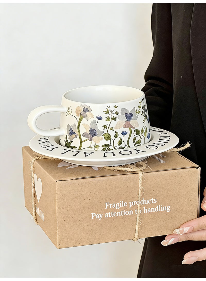 Premium Ceramic Arabic Coffee Set (Cup+Saucer+Spoon) - Perfect Ramadan & Eid Gift, Home and Office Hospitality Essential - Image 3