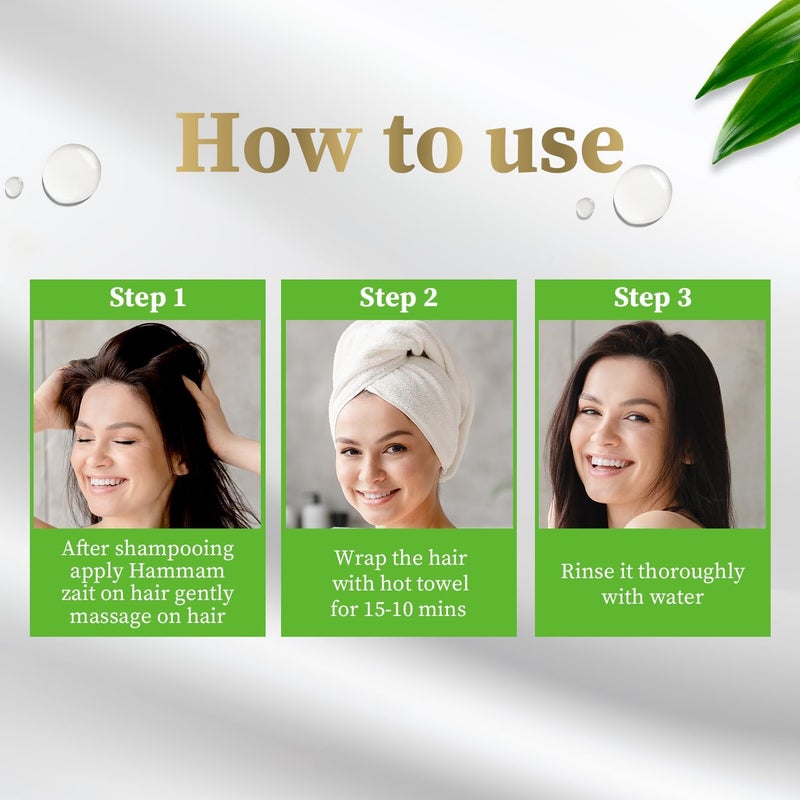 Parachute Gold Hot Oil Hair Mask Hammam Zaith for Damaged Hair Repair - 500ml - Image 5