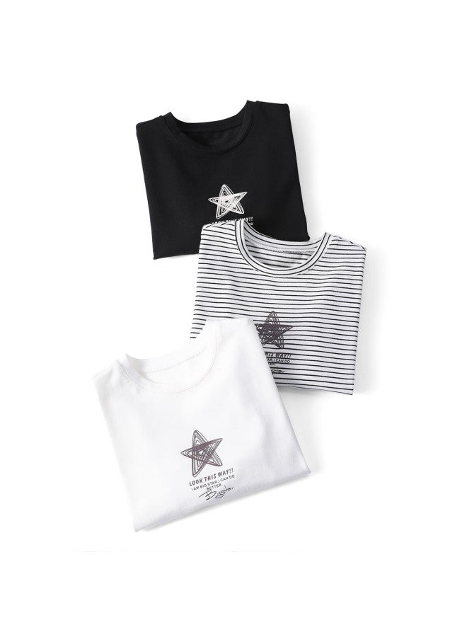 Duoduo Home Simple Comfortable Boys' Long Sleeve T-shirt  Spring Autumn Kids' Basic Top - Image 2