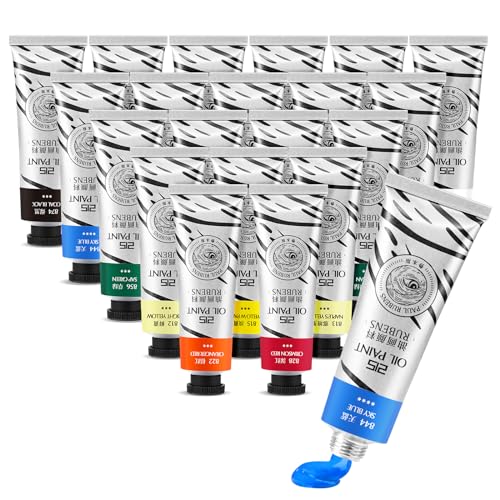 Paul Rubens Oil Paint, 20 Colors*50ml LargeTubes, Professional Oil Colors with High Saturation, Creamy Texture and Consistency,Art Supplies for Artists, Students, Beginners-B Set - Image 1