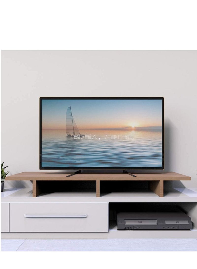 XiuWoo - Universal Table Top TV Stand for Most 32 37 40 42 47 50 55 60 65 inch Plasma LCD LED Flat or Curved Screen TVs with Height Adjustment,VESA Patterns up to 800mm x 500mm,88 Lbs - Image 1