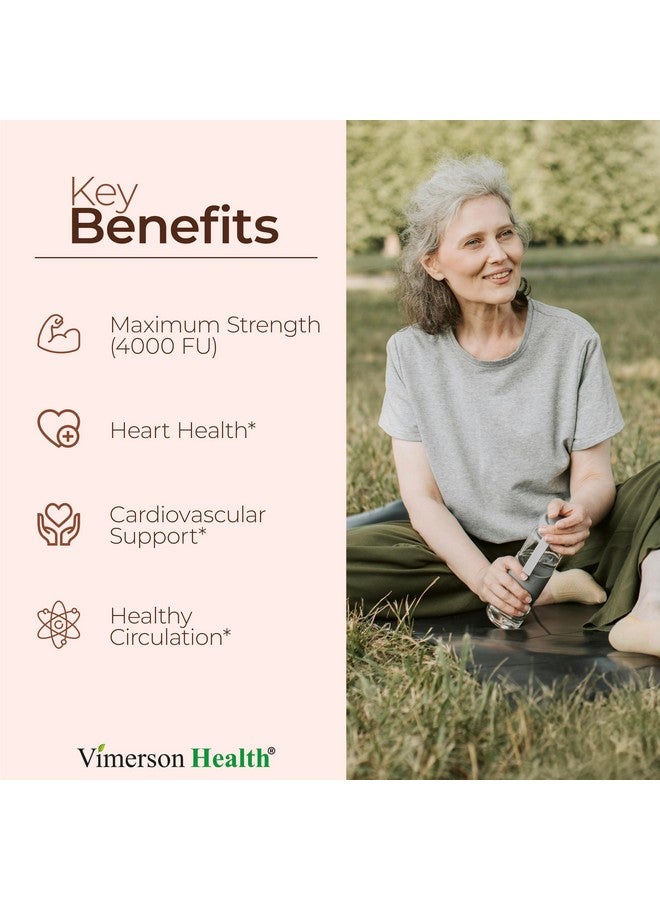 Vimerson Health Nattokinase Supplement - Heart Health Supplements with Nattokinase 4000 FU - Max Strength Circulation Supplements - Systemic Enzymes for Healthy Circulation & Smooth Flow. Non-GMO & Vegan. 60 Capsules - Image 2