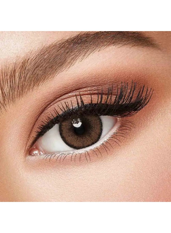 FRESH LADY Ocre Pack Of 2, Monthly Disposable Contact Lenses, Color Contact Lenses, Cosmetic Contact Lenses - Image 1