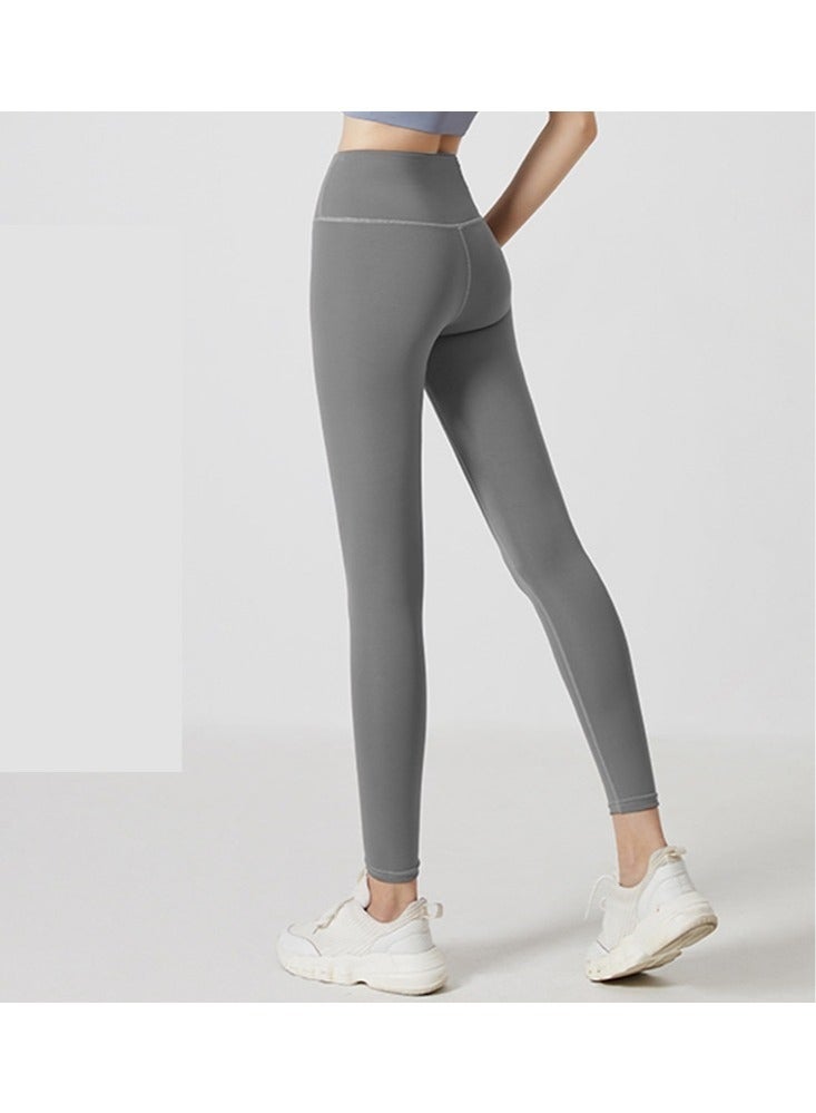 Loquat Women Quick Dry Breathable Yoga Pants Grey 