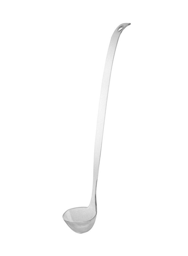 Party Essentials N024821 Plastic Hangable Ladle with Label, 2-Ounce Capacity, Clear (Case of 48) - Image 1