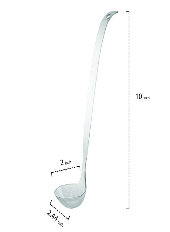 Party Essentials N024821 Plastic Hangable Ladle with Label, 2-Ounce Capacity, Clear (Case of 48) - Image 2