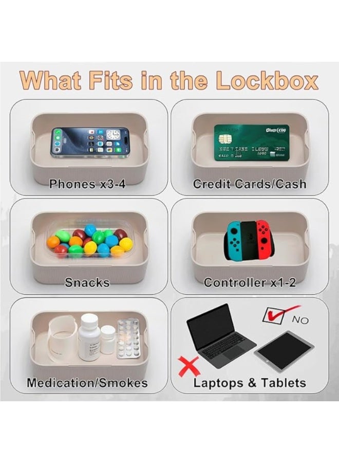 M MIAOYAN A timed lockbox helps you control yourself | Blocks phones, games, snacks, medications, junk food, and distractions | Two lock modes (timed/locked) | Portable and easy to use | Cultivates focus and healthy habits | Enjoys family time - Image 5