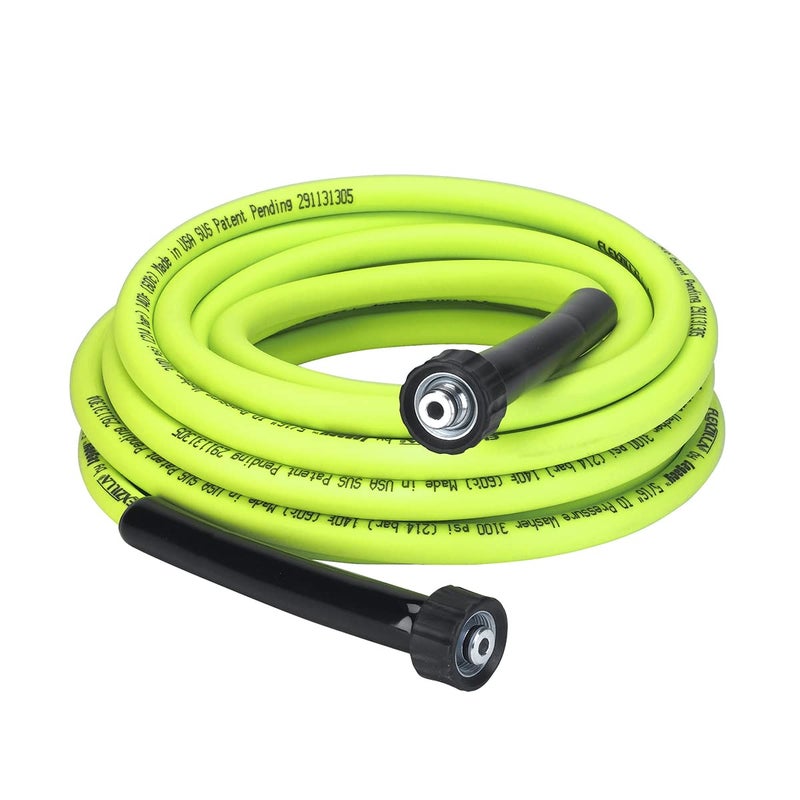 Flexzilla Pressure Washer Hose 5/16" 25' M22 3100PSI, ZillaGreen - HFZPW3525M-E - Image 1