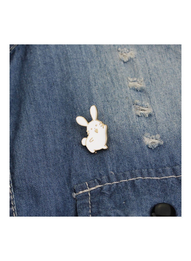 NIBEMINENT Cute Women Cartoon Rabbit Brooch Pin Enamel Denim Backpack Badge Jewelry Gift - Image 2