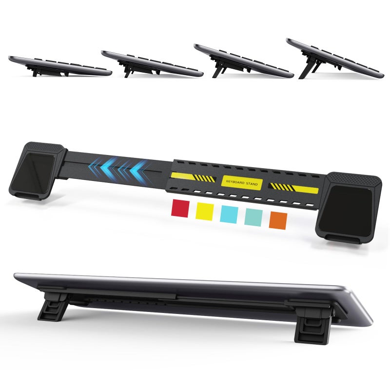 HONKID Computer Keyboard Stand for Desktop,Adjustable Keyboard Riser for Apple Magic Keyboard and Flat-Back Keyboards Only, Ergonomic Office Desk Accessories - Image 1