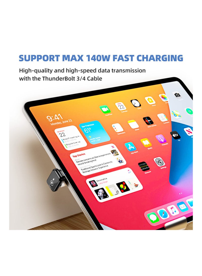 SYOSI 2PCS USB C Magnetic Adapter, 180 Degree Magnetic USB C Adapter USB4 Magnetic Adapter 24 Pins 40Gbps 8K 60Hz Adapter for Thunderbolt 3/4, MacBook Pro/Air, Swtich and More Type C Devices - Image 3