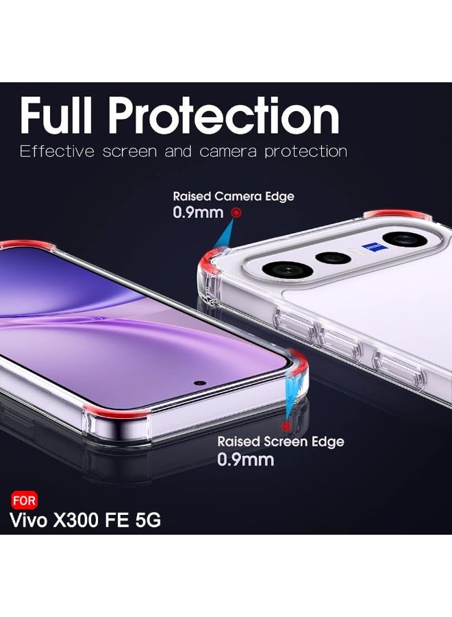 Clear Case for Vivo X300 FE Soft TPU Gel Crystal Clear Bumper Transparent Protective Back Cover Case for Vivo X300 FE - Image 4