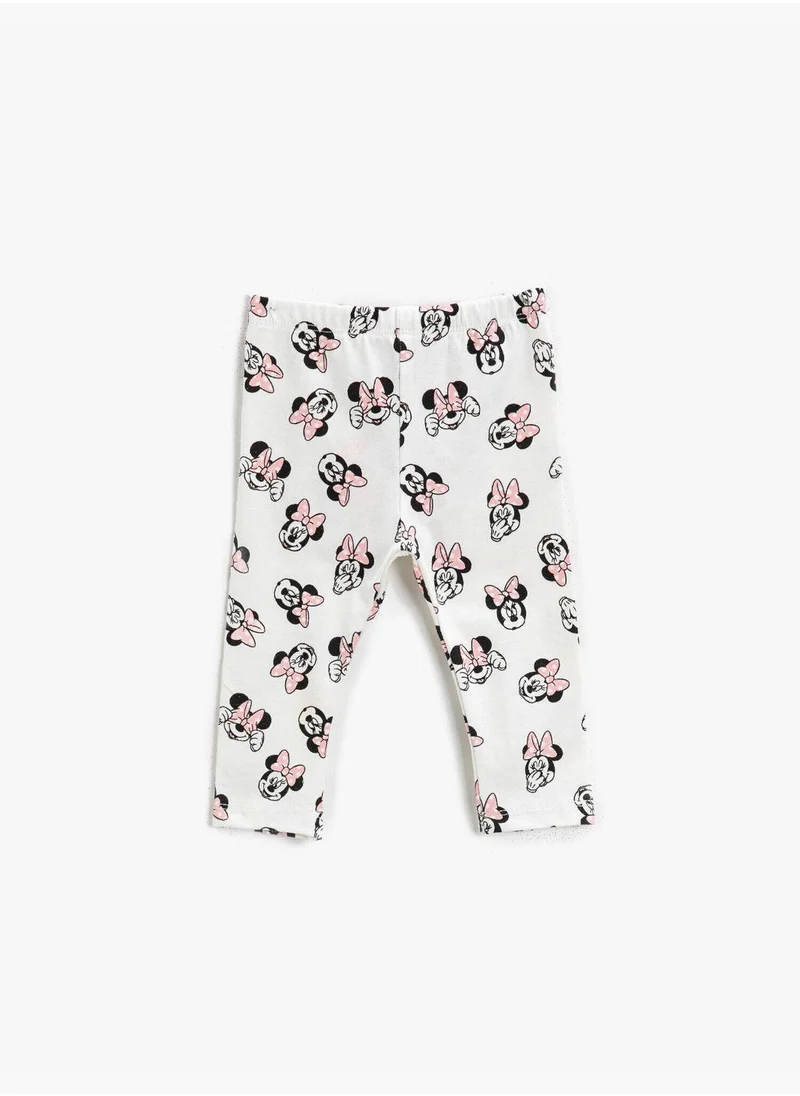 كوتون Minnie Mouse Printed Legging Licensed Cotton