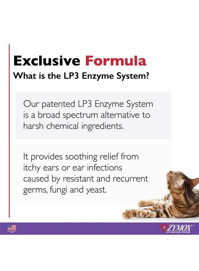 Zymox Enzymatic Ear Cleanser for Cats & Kittens, 4 oz. - Cleans & Refreshes Ear Canal for Relief from Ear Wax & Dirt Buildup - Image 5