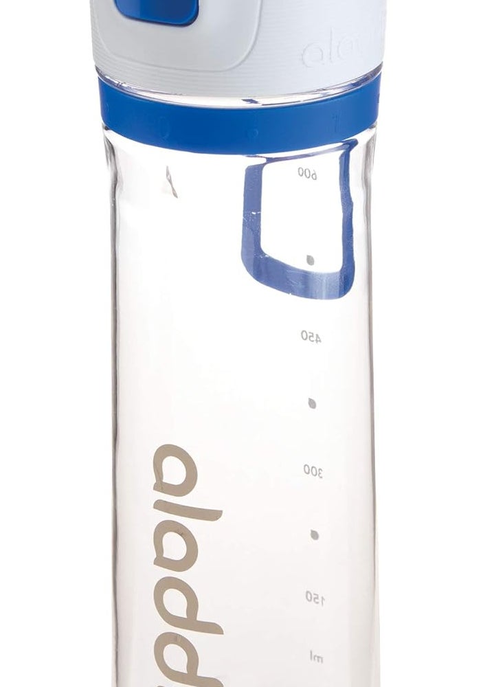 Aladdin Active Hydration Tracker Water Bottle 0.8L Blue - Leakproof Lid & Refill Tracker - Image 1