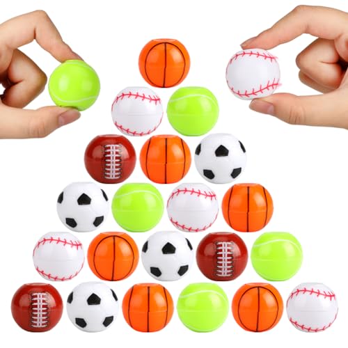 JYXT 42 Pack Sport Party Favors Mini Fidget Spinner Sport Ball Toys for Kids Fidget Toys Soccer Baseball for Kids 68 812 Goodie Bag Stuffers Christmas Birthday Gifts Treasure Box Classroom Prizes - Image 1