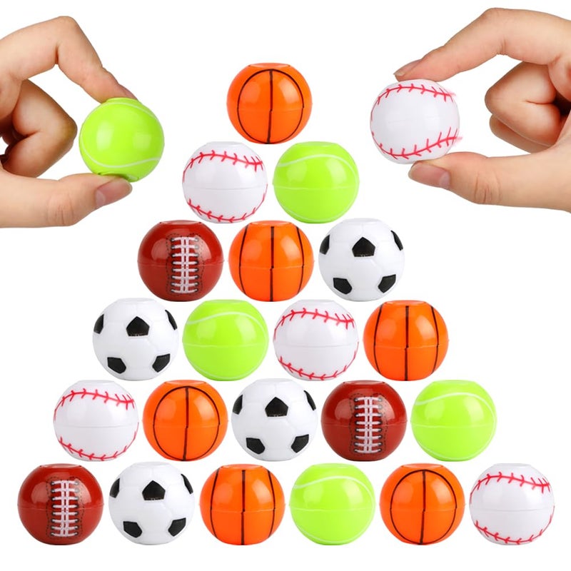 JYXT 42 Pack Sport Party Favors Mini Fidget Spinner Sport Ball Toys for Kids Fidget Toys Soccer Baseball for Kids 68 812 Goodie Bag Stuffers Christmas Birthday Gifts Treasure Box Classroom Prizes - Image 2