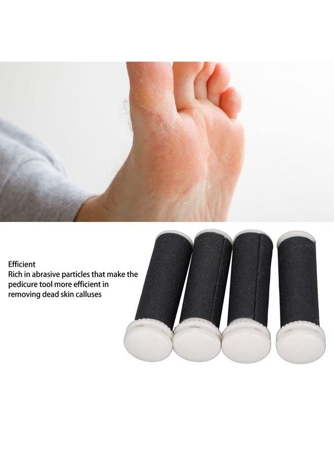 ZJchao - Foot File Replacement Roller 4Pcs Replacement Roller Refill Heads Electric Foot File Grinding Tool Replacement Head Feet Pedicure Extra Coarse Rollers For Feet Removes Hard Dead Skin - Image 1