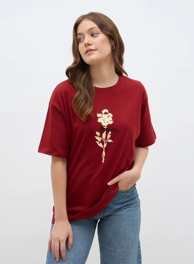Styli Styli Graphic Print Oversized T-Shirt