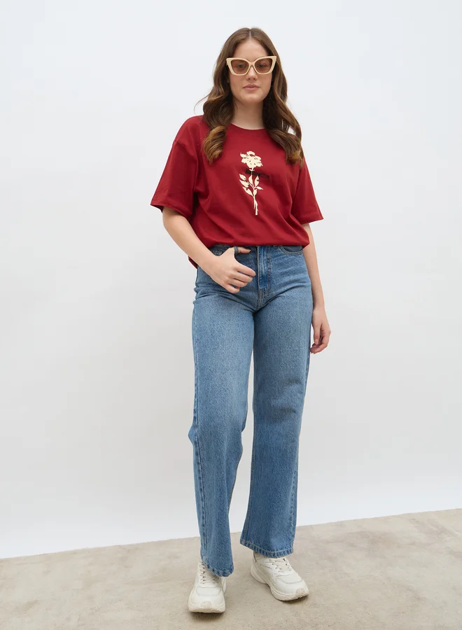 Styli Styli Graphic Print Oversized T-Shirt