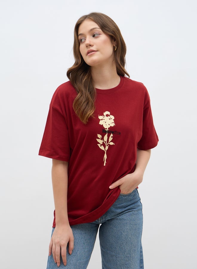 Styli Graphic Print Oversized T-Shirt - Image 1