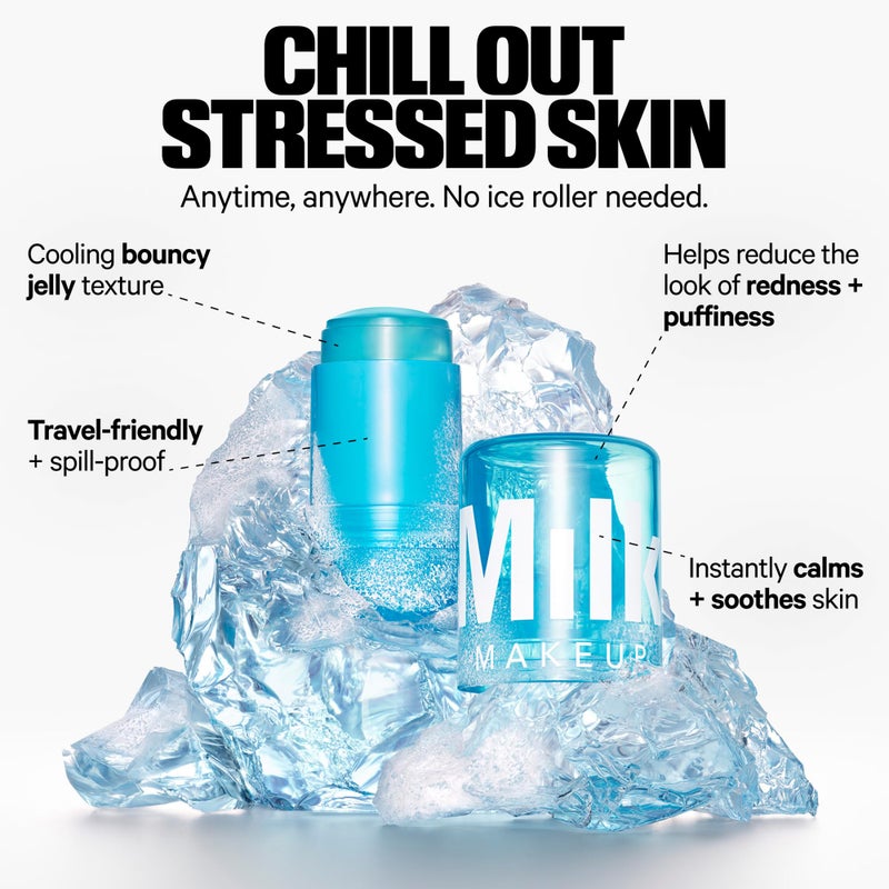 Milk Makeup Cooling Water Jelly Ice Calming Serum with Niacinamide â€“ Reduces the Look of Puffiness + Redness for Visibly Calm Skin â€“ Hydrating, Non-Comedogenic Serum w/Blue Light Protection â€“ 0.46 oz - Image 2