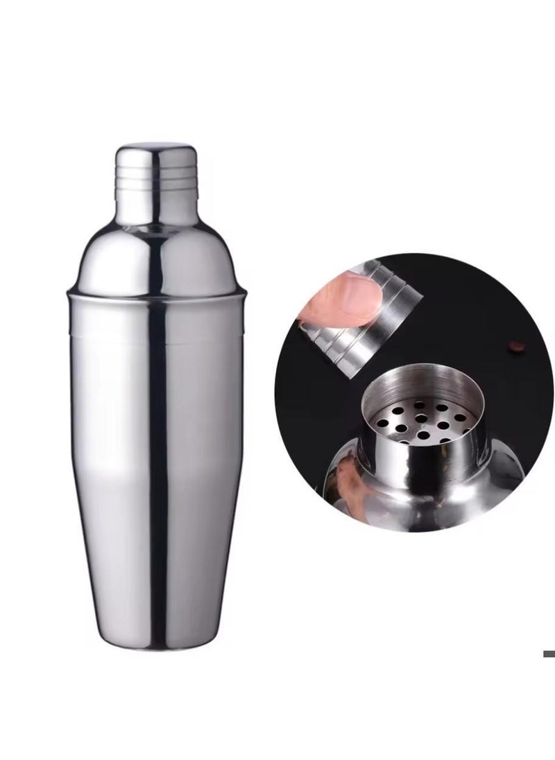 Generic - Stainless Steel Cocktail Shaker Set 750ml White - Image 1
