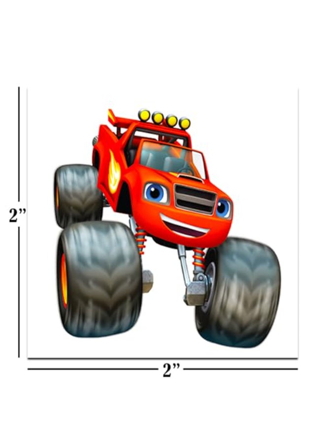 Blaze and the Monster Machines Tattoos Party Favors Bundle 70 Perforated Individual 2 x 2 Blaze Temporary Tattoos for Kids Boys Girls Blaze Party Supplies MADE IN USA - Image 3