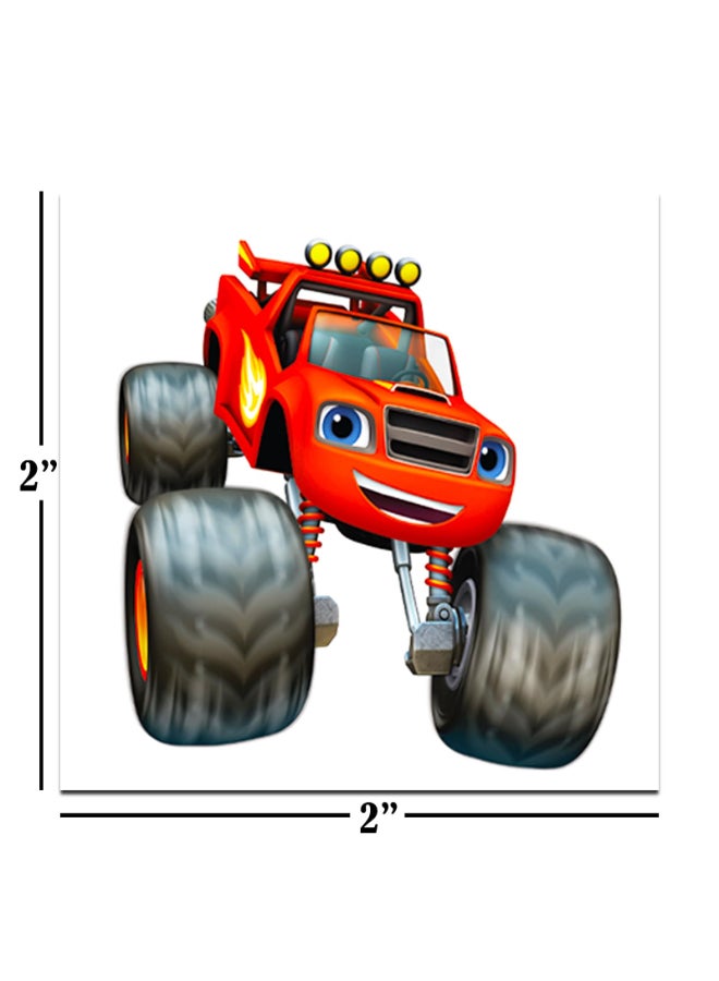 Blaze and the Monster Machines Tattoos Party Favors Bundle 70 Perforated Individual 2 x 2 Blaze Temporary Tattoos for Kids Boys Girls Blaze Party Supplies MADE IN USA - Image 4
