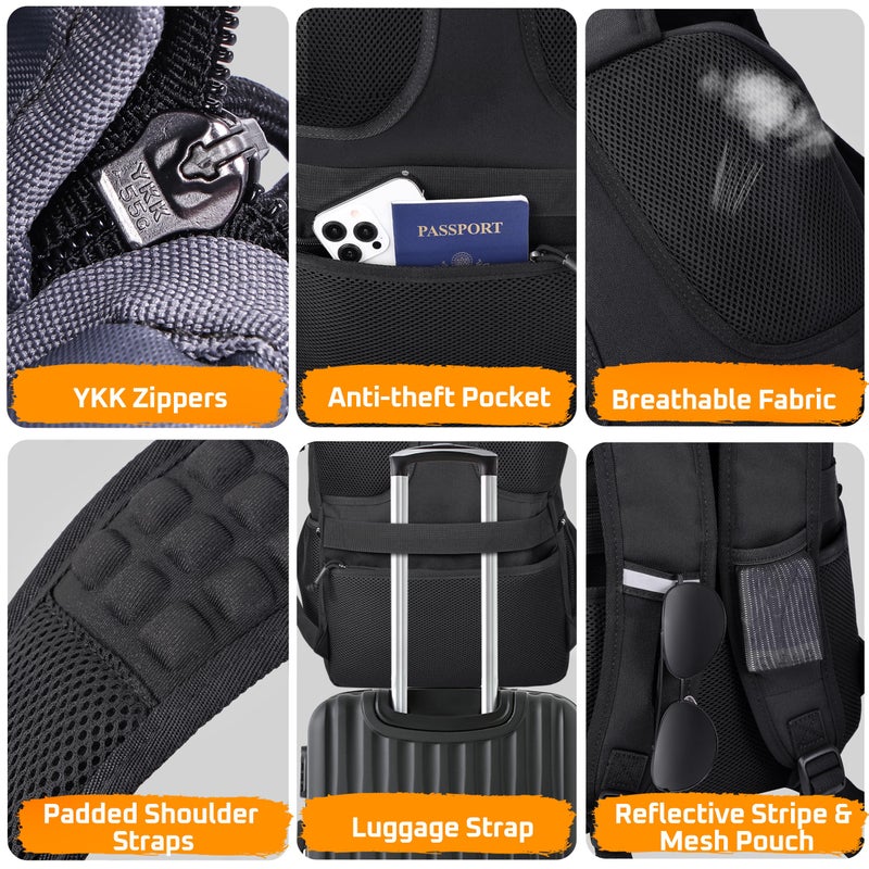 DEYACE Lunch Box Backpack for Men, Tactical Cooler Backpack with Laptop Compartment Leakproof RFID Lunchbox Bag for Work - Image 5