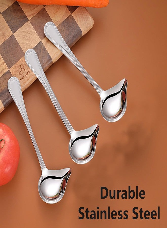 Asanta 2 PCS Small Ladle, Mini Gravy Ladle Drizzle Spoon, 7.87 Inch Stainless Steel Soup Ladles with Pouring Spout for Spooning Sauces, Gravies - Image 5