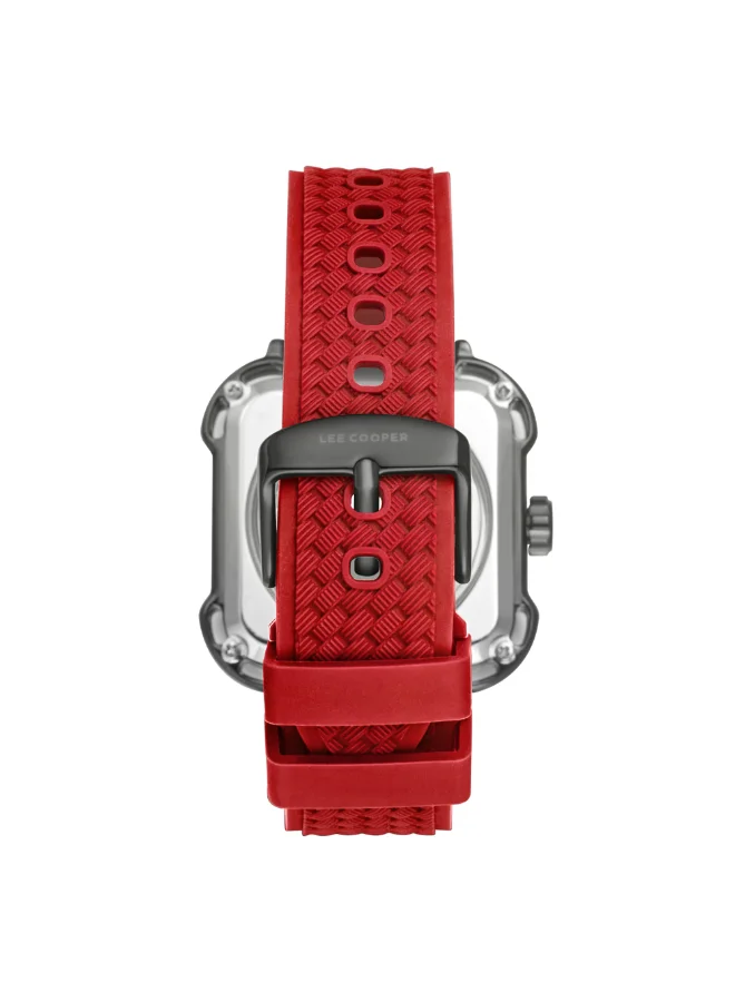 Lee Cooper Men's Silicone Automatic Watch LC08072.688 - 44*49 mm
