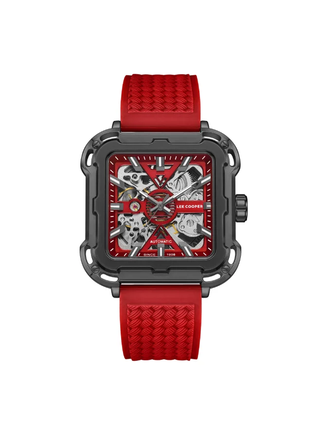 Lee Cooper Men's Silicone Automatic Watch LC08072.688 - 44*49 mm