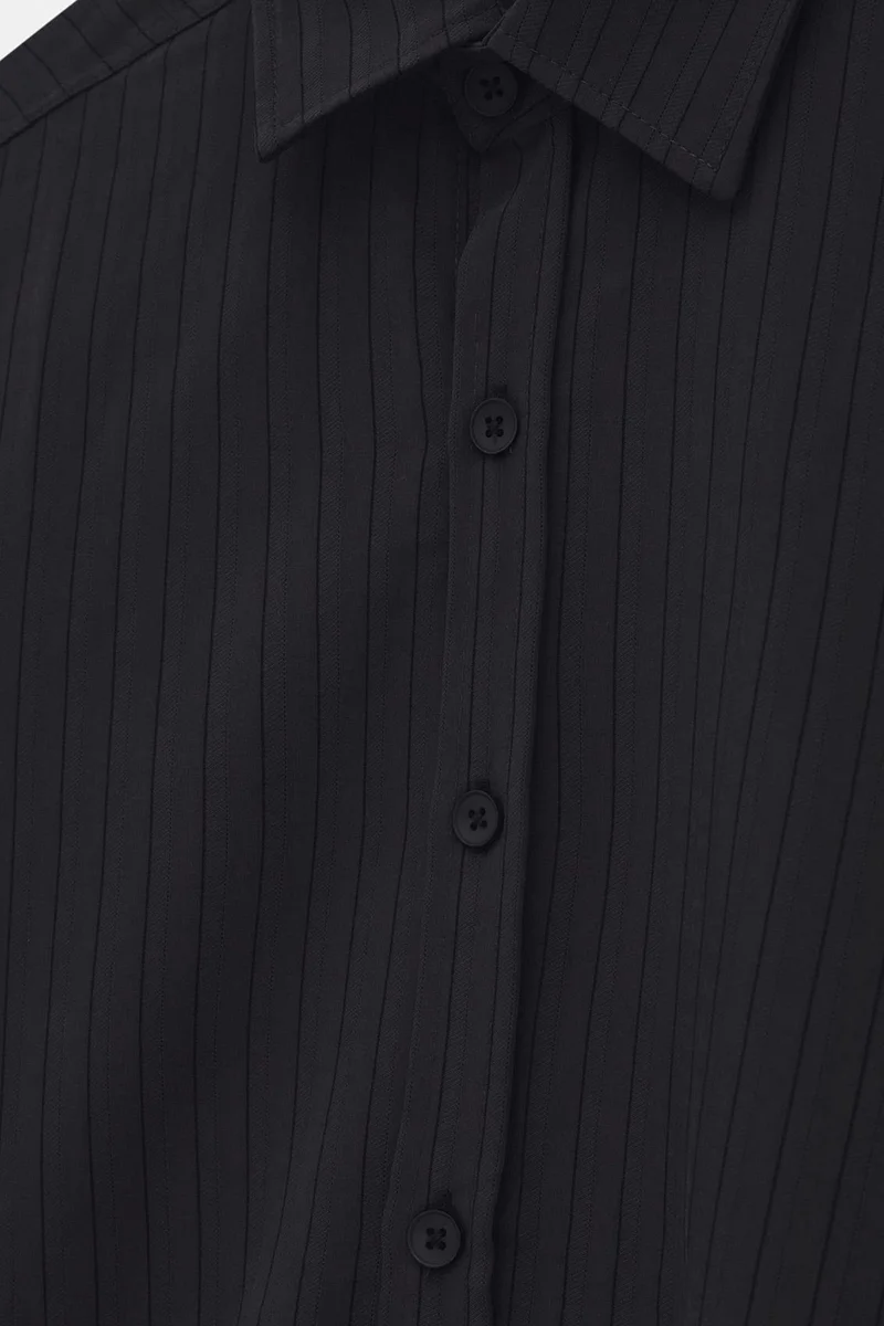 Giesto Black GIESTO Plain Collar Shirt for Men | Best Price UAE