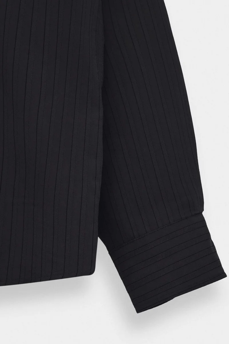 Giesto Black GIESTO Plain Collar Shirt for Men | Best Price UAE