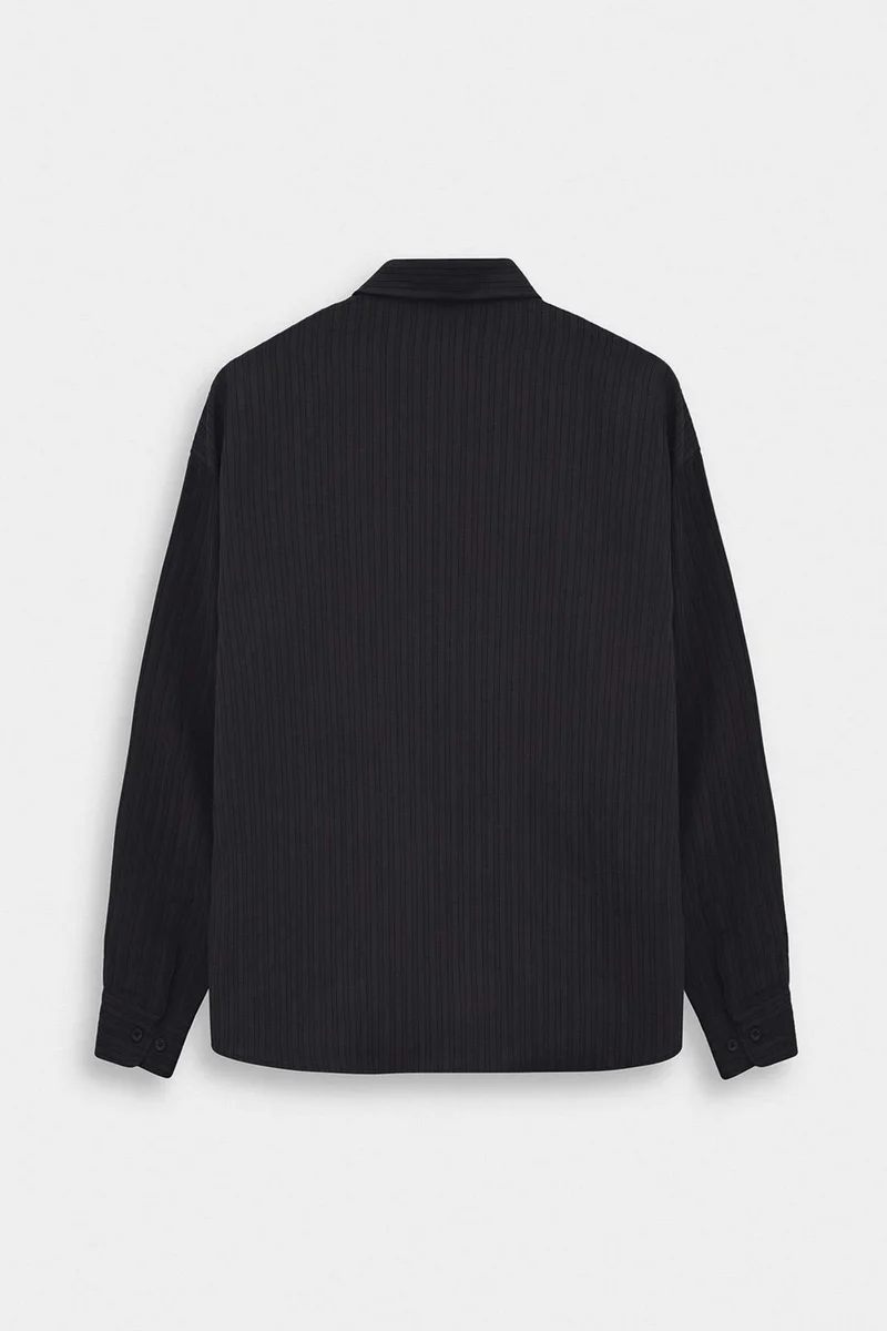 Giesto Black GIESTO Plain Collar Shirt for Men | Best Price UAE