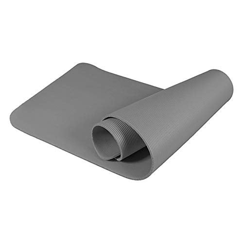 Kobo NBR Athletica Yoga Mat- Multi-use Thick Exercise Mat, Non-slip and Anti-tear. Great for Hot Yoga and the Gym, Home Workout, Pilates, Physio and Camping. Includes Carrying Strap. (15 mm, Grey) - Image 4
