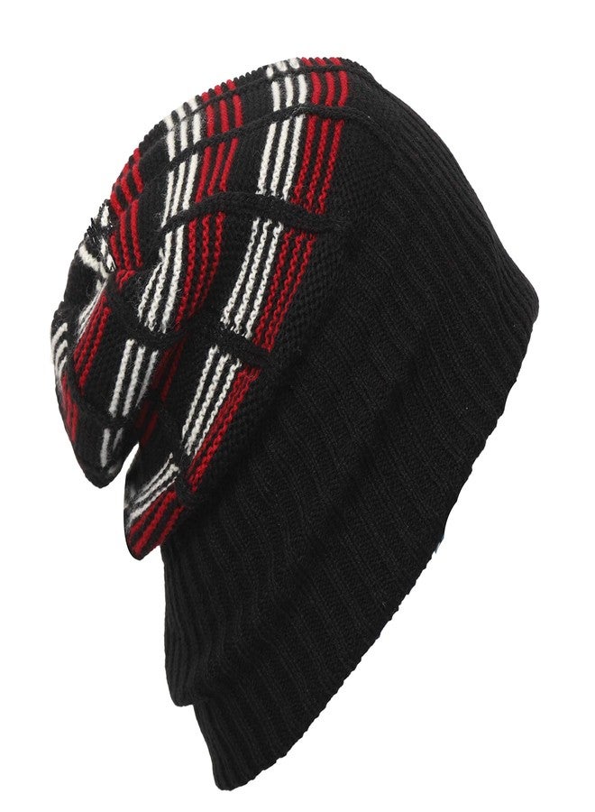 FabSeasons Men and Women Acrylic Woollen Skull Cap with Faux Fur Lining on The Inner Side - Image 1