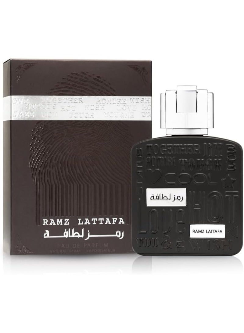 Lattafa Eau de Parfum Silver for Unisex by Ramez 100ml - Image 1