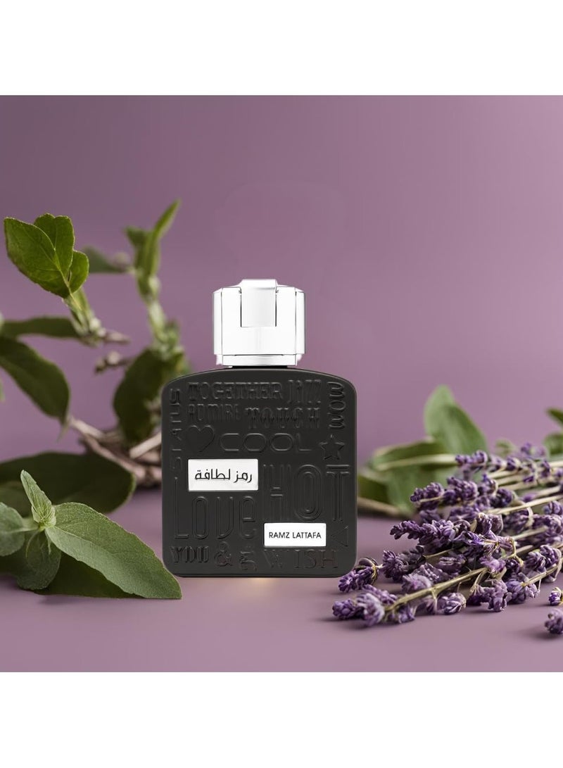 Lattafa Eau de Parfum Silver for Unisex by Ramez 100ml - Image 4