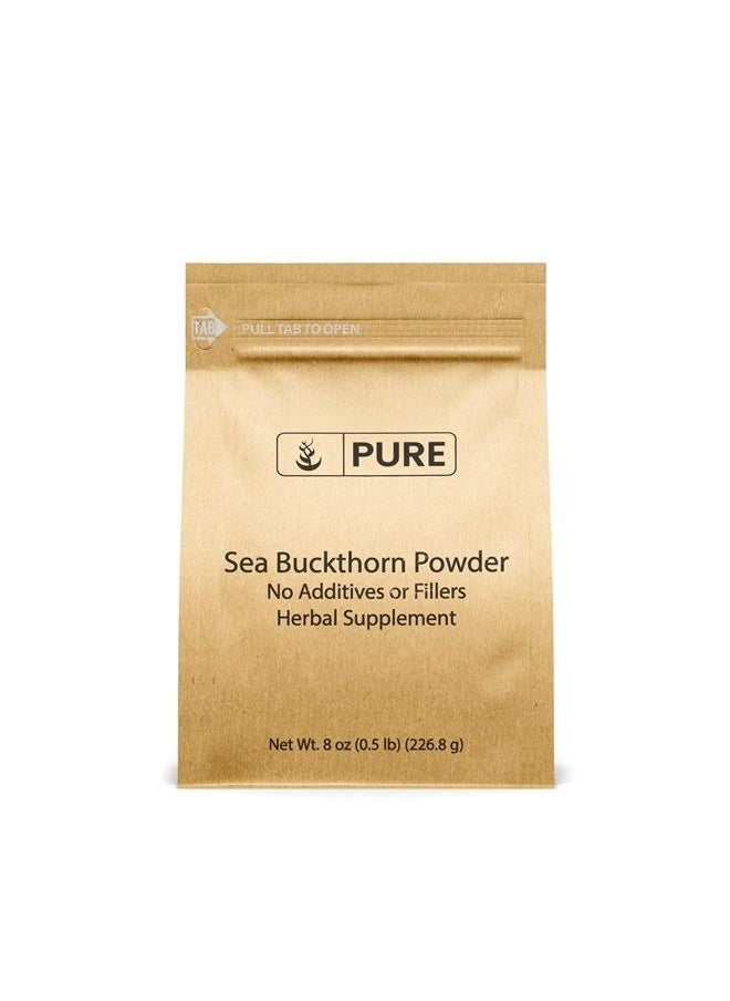 PURE ORIGINAL INGREDIENTS Pure Original Ingredients Sea Buckthorn (8oz) Traditional Supplement, Tart Berry Taste, Non-GMO - Image 1