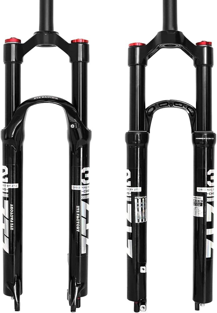 ZTZ Mountain Front Fork 26 Inch 27.5 Inch 29 Inch Double Air Chamber Fork Bicycle Shock Absorber Front Fork Air Fork - Image 1