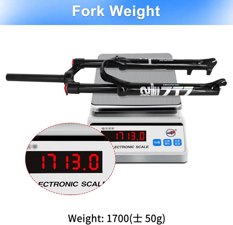ZTZ Mountain Front Fork 26 Inch 27.5 Inch 29 Inch Double Air Chamber Fork Bicycle Shock Absorber Front Fork Air Fork - Image 4