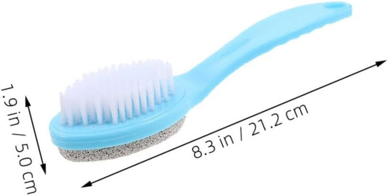 TIDTALEO 2pcs Double-Sided Foot Scrubber Pumice Stone Brush Heel Scraper for Dead Skin Removal Foot File Exfoliator Tool for Home Pedicure - Image 2
