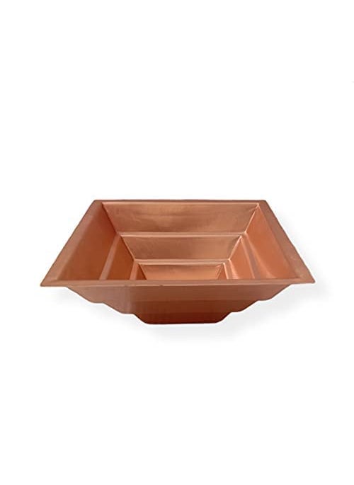 Sonanshi Sonanshi Copper Finish Mini Yagya Hawan Kund Poojan Purpose Size 11 x 11 x 4 Cm  - Image 3