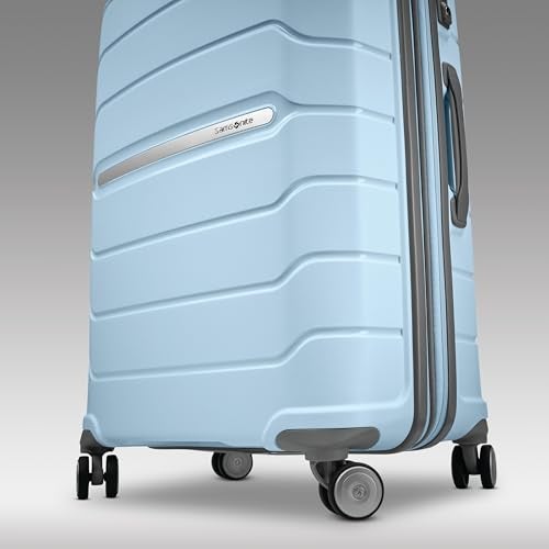 Samsonite Freeform Hardside Carry-On Luggage with Spinner Wheels - Hardshell Suitcase - TSA, Airline-Approved - Expandable Hard Shell, Smooth Rolling Wheels for Lightweight Travel - Sky Blue - Image 3