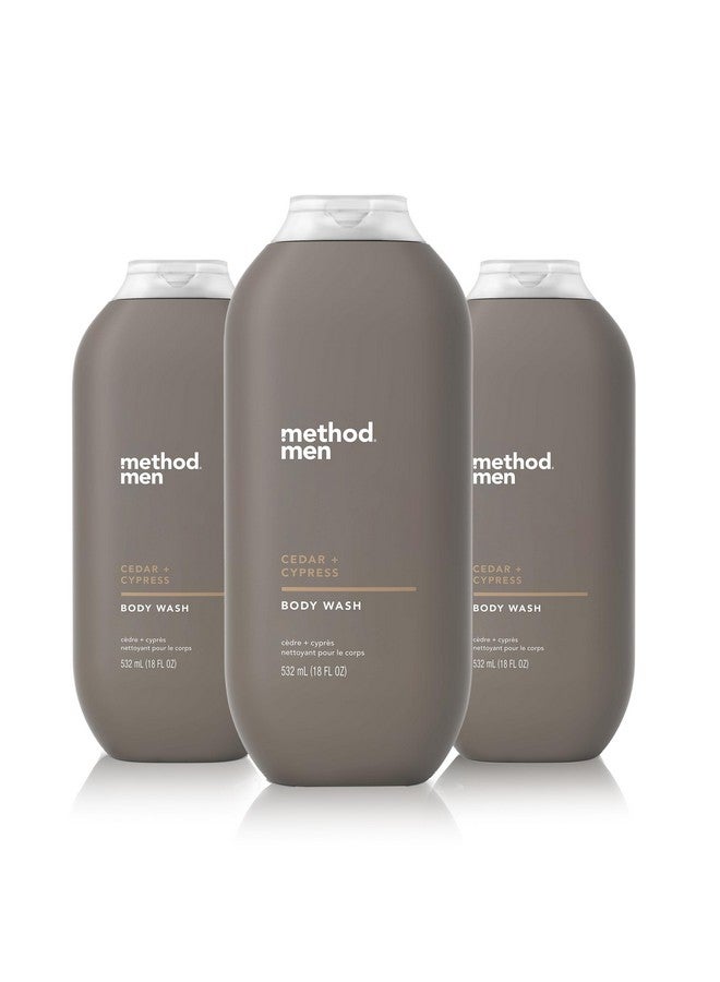 Method Men Body Wash, Cedar + Cypress, Paraben and Phthalate Free, 18 FL Oz (Pack of 3) - Image 1