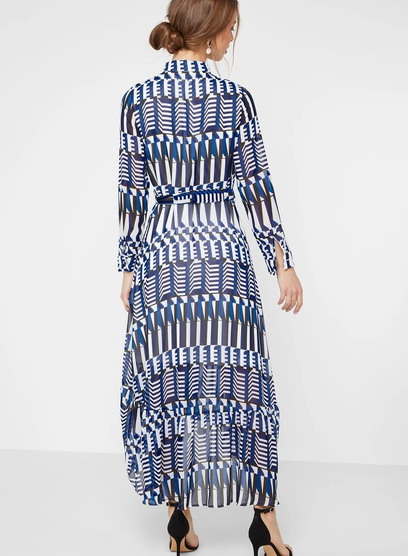 DOROTHY PERKINS Tie Waist Printed Dress