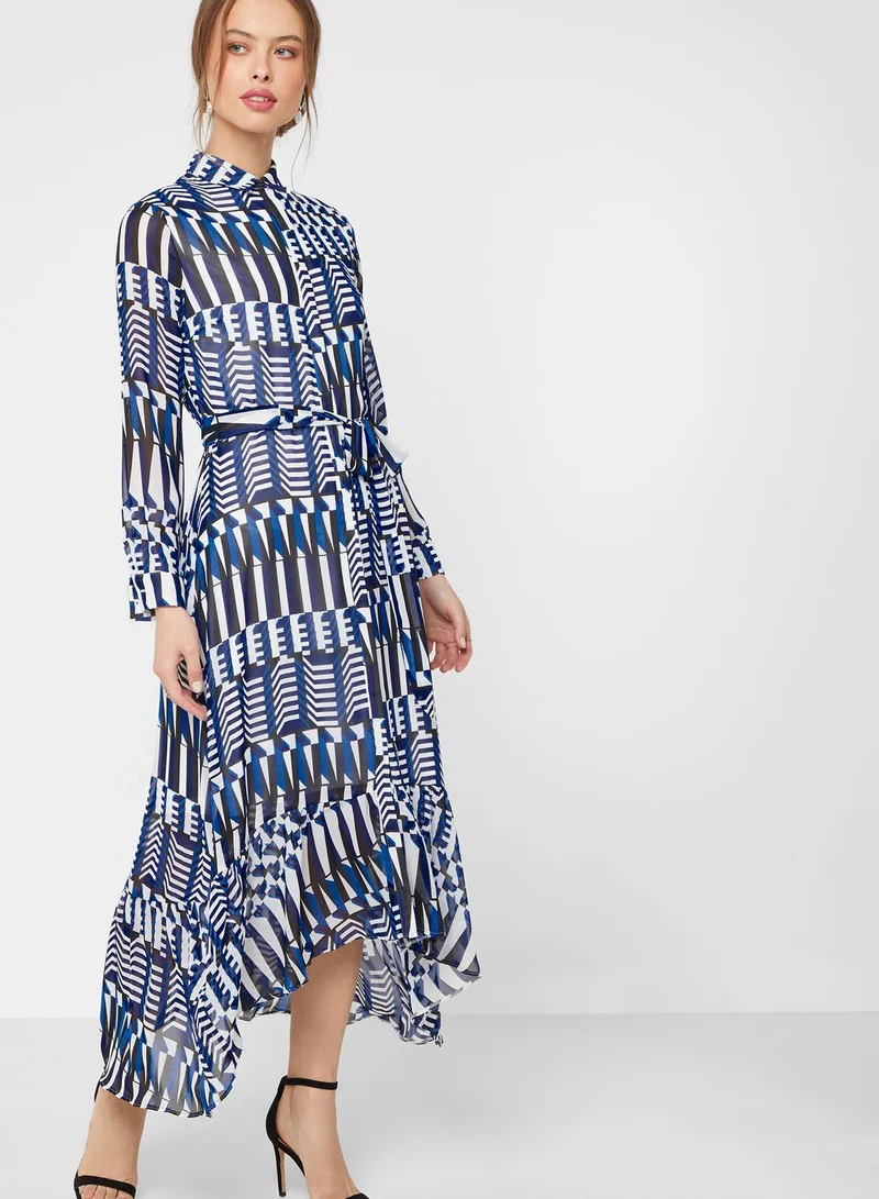 DOROTHY PERKINS Tie Waist Printed Dress